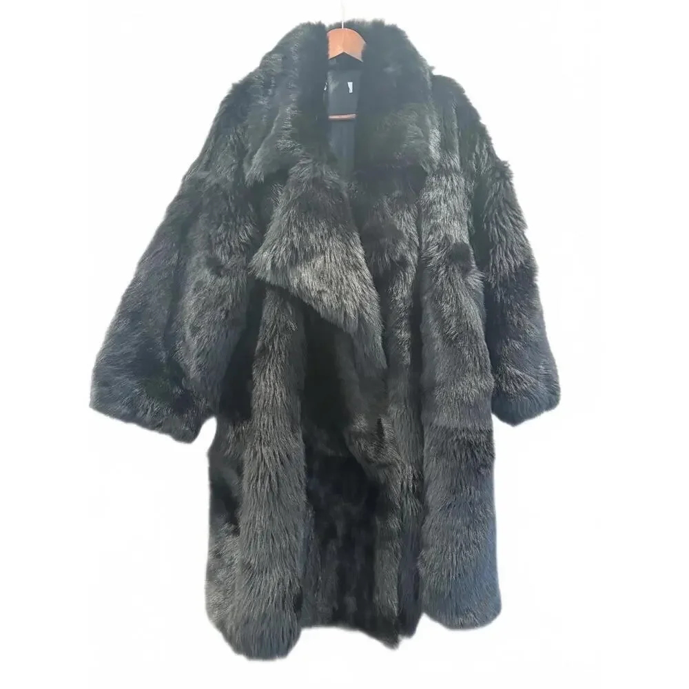 Michael Kors Collection Genuine Lamb Shearling Shawl Collar Coat NWOT